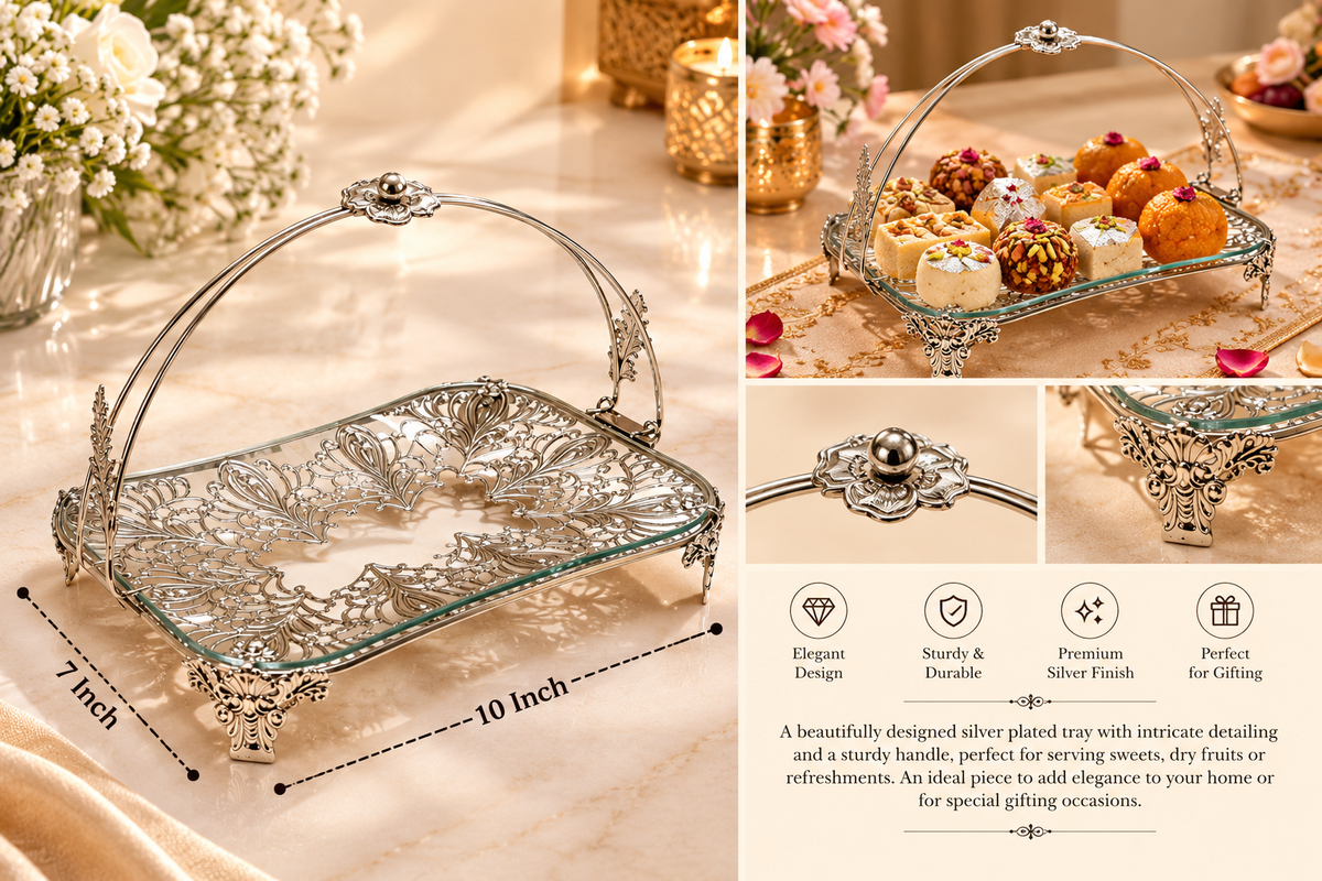 Silver Plated Tray - KQ 2367