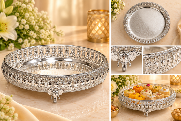 Silver Tray elephant - KQ 1771, KQ 1773, KQ 1774, KQ 1775, KQ 1776