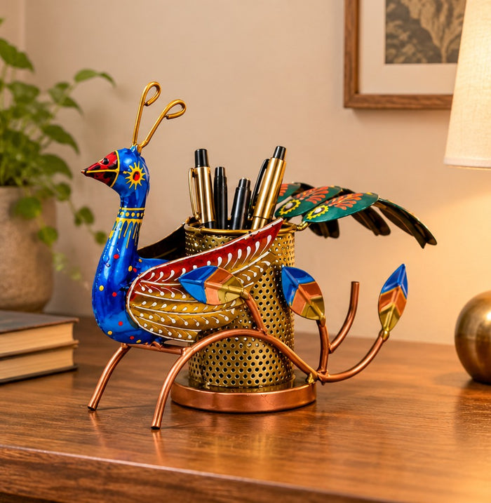 Peacock Pen Stand