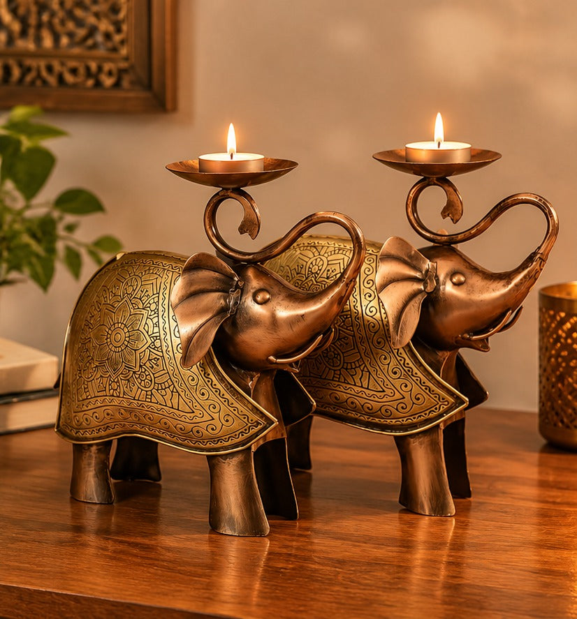 Elephant T light Holder