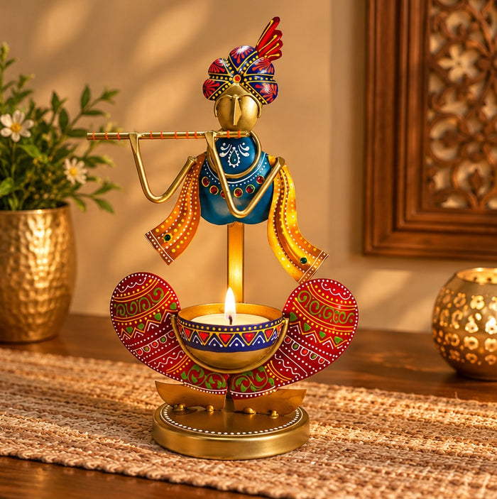 Krishna T light Holder